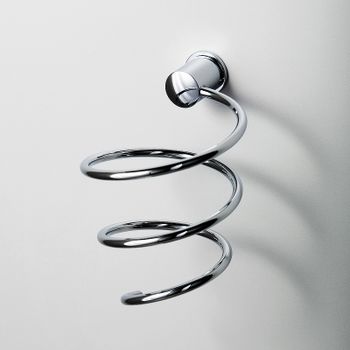 Товар: Держатель фена WasserKRAFT K-1080 Хром - фото 2 Держатель фена WasserKRAFT K-1080 Хром — фото 2, Держатели для фена