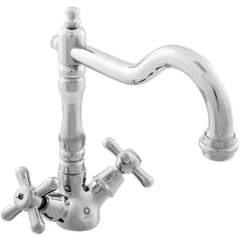 Смеситель для раковины Rav Slezak Morava retro MK120.5/8 Хром — фото 1, Смесители для раковины