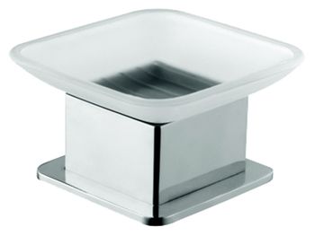 Мыльница Bemeta Plaza 140108191 Хром/Прозрачный — фото 1, Мыльницы