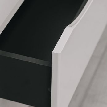 Тумба с раковиной Bond Cube 60 T01605-S05W подвесная Белая матовая — фото 7, Тумбы с раковиной