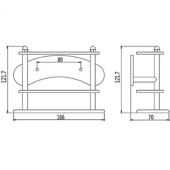 Держатель для зубных щеток Haiba HB102 Хром — фото 2, Стаканы для зубных щеток