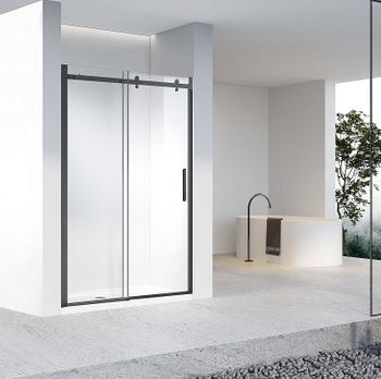 Душевая дверь Vincea Como-N 160 VDS-4CN160CLB профиль Черный стекло прозрачное — фото 3, Раздвижные душевые двери