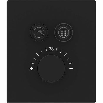 Душевая система Vincea Inspire VSFW-3I21T2RMB с термостатом Черная матовая — фото 4, Встраиваемые душевые комплекты