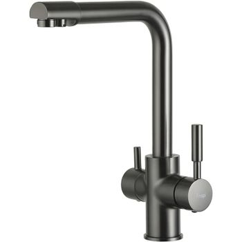 Смеситель для кухни Frap H52 F4352-9 Оружейная сталь — фото 1, Смесители для кухни