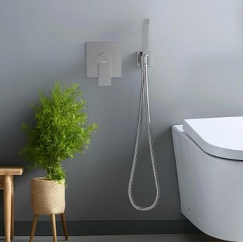 Гигиенический душ со смесителем Aquatek Лира AQ1419CR Хром — фото 3, Гигиенические души