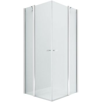 Душевой уголок New Trendy New Soleo Chrome 120х120 K-0414 профиль Хром стекло прозрачное — фото 1, Квадратные душевые уголки