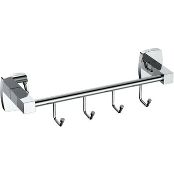 Вешалка для полотенец CeramaLux Cube 12618 Хром — фото 1, Крючки для полотенец