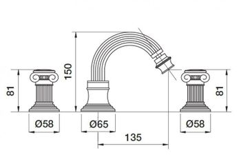 Товар: Смеситель для биде Cezares Olimp OLIMP-BBS2-02-Sw Бронза - фото 2 Смеситель для биде Cezares Olimp OLIMP-BBS2-02-Sw Бронза — фото 2, Смесители для биде