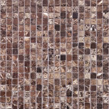 Мозаика Caramelle mosaic Pietrine 4 мм Emperador Dark POL 30,5x30,5 см — фото 1, Мозаика