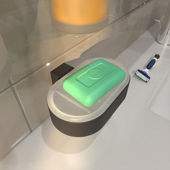 Мыльница Altasan Лотос ЛТ30ЧМ Черная матовая — фото 2, Мыльницы