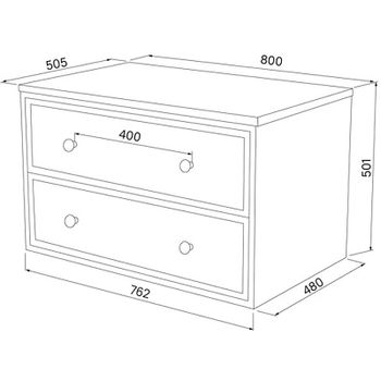 Тумба под раковину Iddis Torr 80 TOR80DMi95K подвесная Темно-серая — фото 7, Тумбы под раковину
