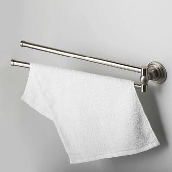 Полотенцедержатель WasserKRAFT Ammer K-7031 поворотный Хром матовый — фото 2, Полотенцедержатели