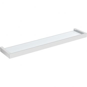 Стеклянная полка Langberger 36051A Хром — фото 1, Полки для ванной и душа