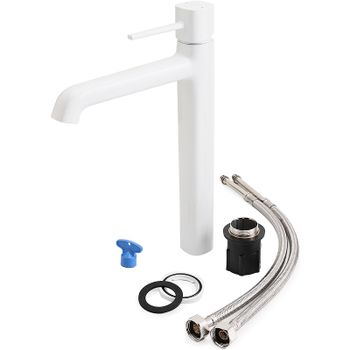 Смеситель для раковины Orange Karl M05-121w Белый — фото 4, Смесители для раковины