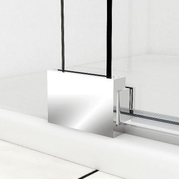 Душевая дверь Vincea Extra 90 VDP-1E8090CL профиль Хром стекло прозрачное — фото 2, Распашные душевые двери