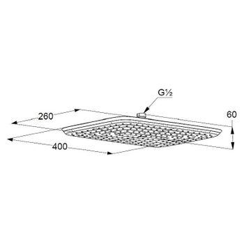 Верхний душ Kludi Freshline 6440005-00 Хром — фото 4, Верхние души