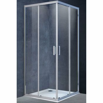 Душевой уголок Vincea Alpha 90x90 VSS-3AL900CL профиль Хром стекло прозрачное — фото 1, Квадратные душевые уголки