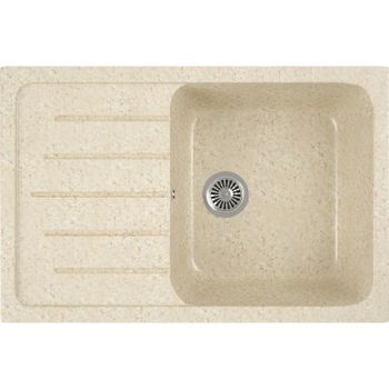 Кухонная мойка Domaci Бьелла DMC-76 DMC-76-328 Бежевая — фото 1, Кухонные мойки