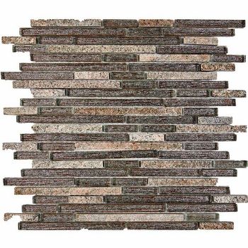 Мозаика Pixmosaic Камень и стекло PIX726 28,6x30 см — фото 1, Мозаика