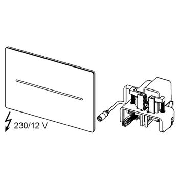 Клавиша смыва Tece Solid 9240452 Белая глянцевая — фото 5, Кнопки смыва