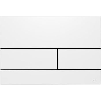 Клавиша смыва Tece Square II 9240834 для унитаза Белая матовая — фото 1, Кнопки смыва