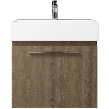 Тумба под раковину Creto Milano 60 5-1376TR подвесная Truffle — фото 1, Тумбы под раковину