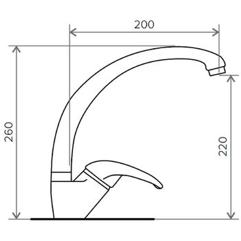 Смеситель для кухни Polygran Высокий №14 726262 Серый — фото 2, Смесители для кухни