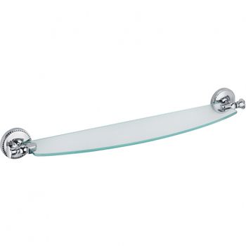 Стеклянная полка Fixsen Adele FX-55003 Хром — фото 1, Полки для ванной и душа