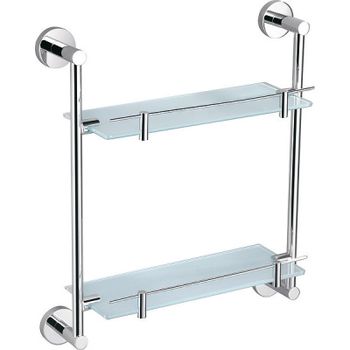 Стеклянная полка Rav Slezak Colorado COA0802 Хром — фото 1, Полки для ванной и душа