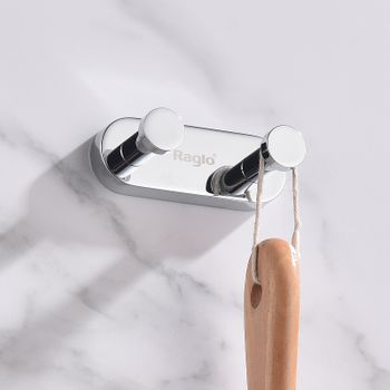 Вешалка для полотенец Raglo R300.052 Хром — фото 5, Крючки для полотенец