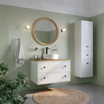 Шкаф пенал Iddis Torr 40 TOR40W0i97 подвесной Белый матовый — фото 5, Пеналы для ванной комнаты