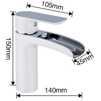 Смеситель для раковины Gappo G48 G1048-8 Белый Хром — фото 11, Смесители для раковины