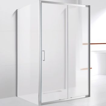 Душевой уголок Cezares Molveno 120x90 MOLVENO-AH-12-120/90-P-Cr профиль Хром стекло рифленое — фото 1, Прямоугольные душевые уголки