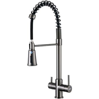 Смеситель для кухни Gappo G4398-69 Оружейная сталь — фото 1, Смесители для кухни