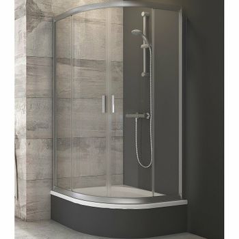 Душевой уголок Ravak Blix BLCP4-80 Sabina 80x80 3B240U40Z1 профиль Сатин стекло Transparent — фото 1, Душевые уголки четверть круга