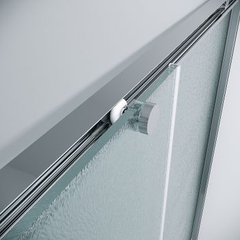 Душевой уголок Grossman Galaxy 80х80 300.K33.01.8080.10.02 профиль Хром стекло шиншилла — фото 7, Квадратные душевые уголки