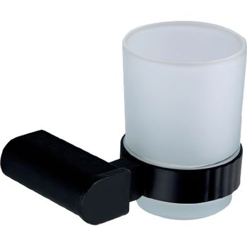 Стакан для зубных щеток Nofer Capri 16231.N Черный матовый — фото 1, Стаканы для зубных щеток