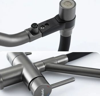 Смеситель для кухни Gappo G4398-89 Оружейная сталь Черный — фото 2, Смесители для кухни