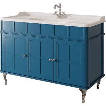 Тумба под раковину Caprigo Borgo 120 33425-B136 Синяя матовая — фото 1, Тумбы под раковину