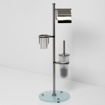 Напольная стойка WasserKRAFT Ammer K-1236 Хром матовый — фото 3, Стойки - набор держателей