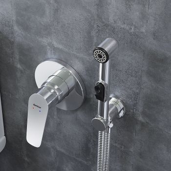 Гигиенический душ со смесителем Damixa Jupiter 777510001 Хром — фото 6, Гигиенические души