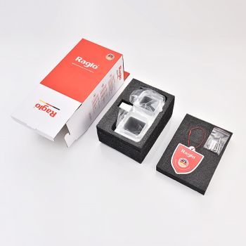 Стакан для зубных щеток Raglo R301.08 двойной Хром — фото 10, Стаканы для зубных щеток