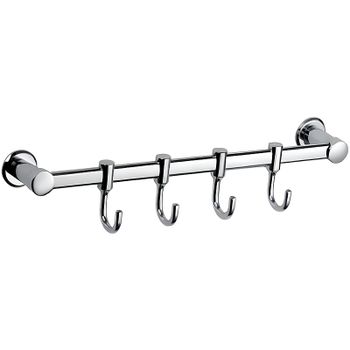 Вешалка для полотенец Haiba HB205-4 Хром — фото 1, Крючки для полотенец
