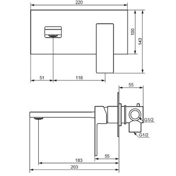 Смеситель для раковины Damixa Gala 530260000 Хром — фото 4, Смесители для раковины