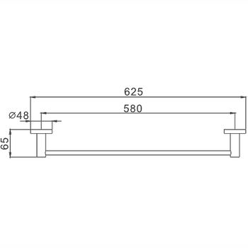 Полотенцедержатель Haiba HB8701 Черный — фото 2, Полотенцедержатели