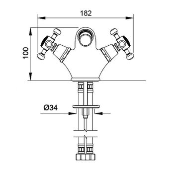 Смеситель для биде Migliore Lady 18822 Хром — фото 3, Смесители для биде