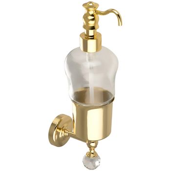 Дозатор для жидкого мыла Migliore Amerida 16596 Золото с кристаллом Swarovski — фото 1, Дозаторы