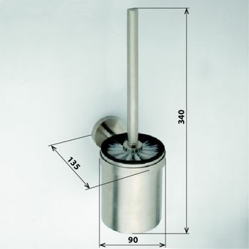 Ершик для унитаза Bemeta Neo stainless 102313075 Нержавеющая сталь — фото 2, Ершики для унитаза