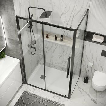 Товар: Душевая стенка Grossman Cosmo 70 200.K33.02.70.42.00 профиль Графит сатин стекло прозрачное - фото 3 Душевая стенка Grossman Cosmo 70 200.K33.02.70.42.00 профиль Графит сатин стекло прозрачное — фото 3, Боковые стенки