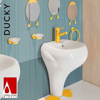 Мыльница Creavit Ducky BR20203Y Желтая — фото 3, Мыльницы